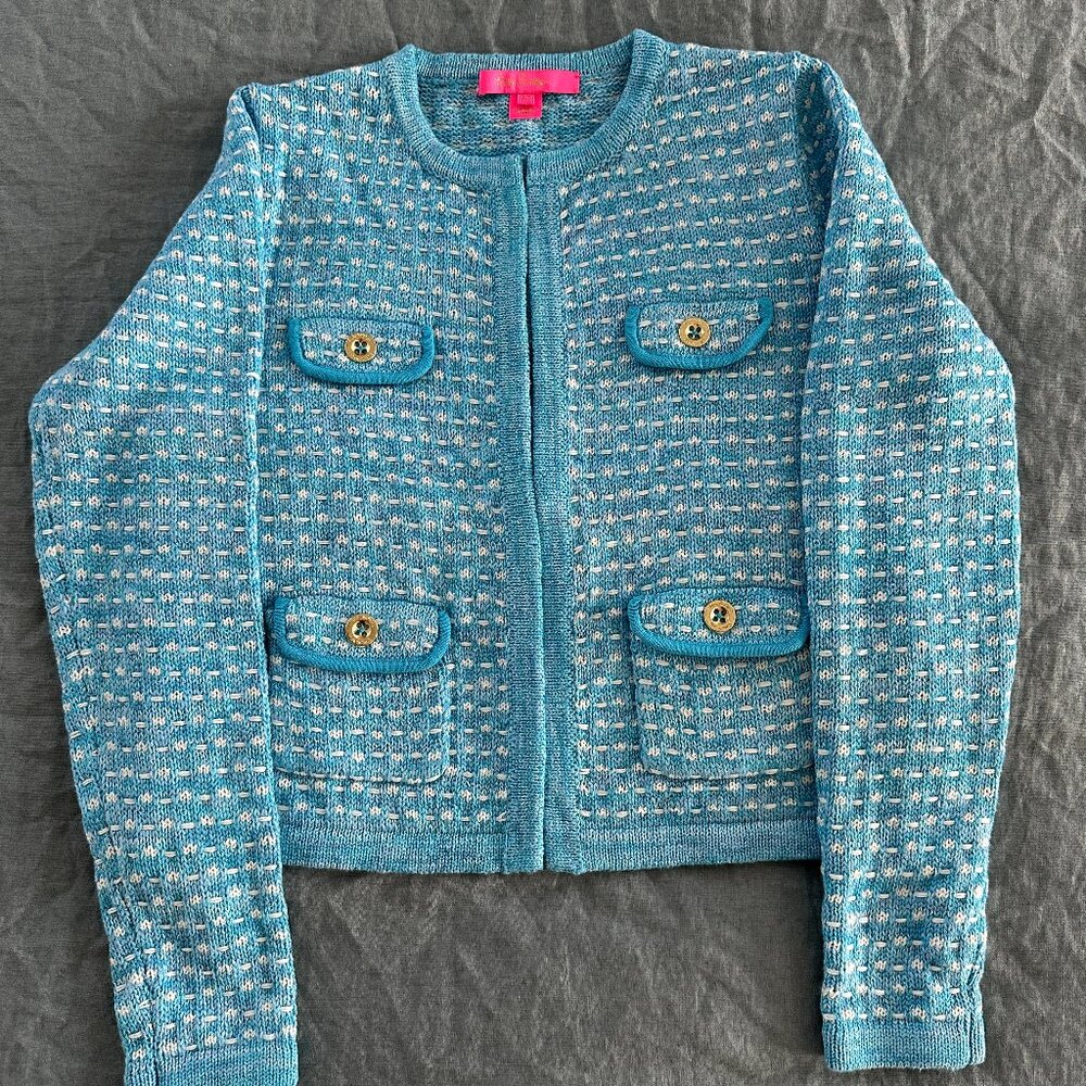 Like New Women's Lilly Pulitzer Cotton "Chanel Style" Jacket, size XS